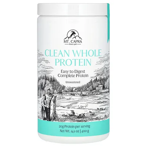 Mt. Capra, Proteína integral pura, Sin endulzar, 400 g (14,1 oz)