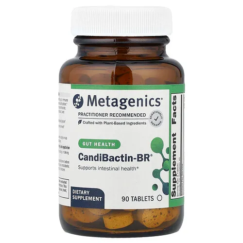 Metagenics, CandiBactin-BR®, Suplemento para favorecer la salud intestinal, 90 comprimidos