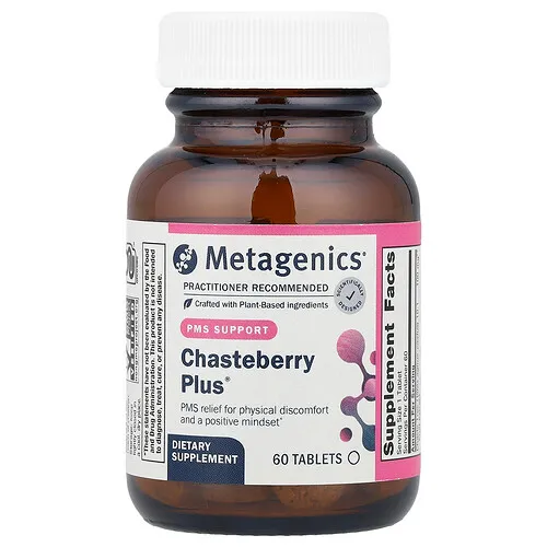 Metagenics, Chasteberry Plus®, Refuerzo para el síndrome premenstrual, 60 comprimidos