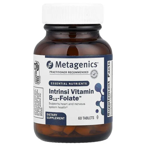 Metagenics, Intrinsi Vitamin B12-Folate™, Suplemento de vitamina B12 y Folato, 60 comprimidos