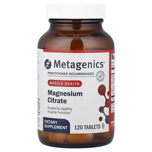 Metagenics, Citrato de magnesio, 120 comprimidos