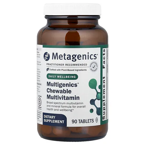 Metagenics, Suplemento multivitamínico masticable Multigenics®, 90 comprimidos