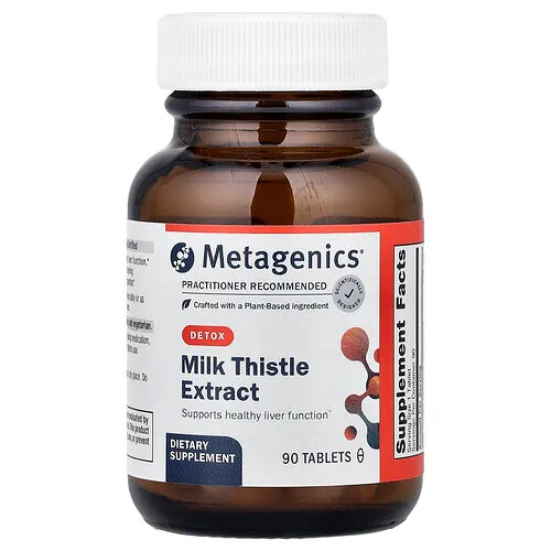 Metagenics, Extracto de cardo mariano, 90 comprimidos (112 mg por comprimido)