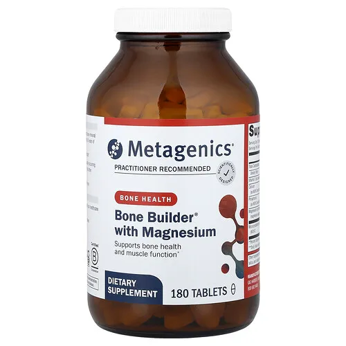 Metagenics, Bone Builder®, Suplemento para favorecer la salud ósea con magnesio, 180 comprimidos