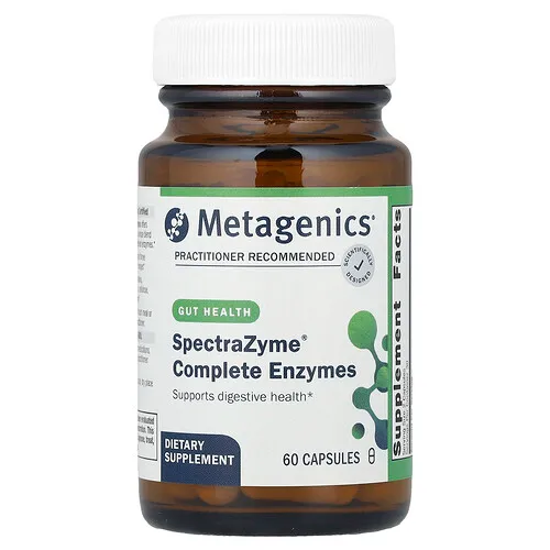 Metagenics, Enzimas completas SpectraZyme®, 60 cápsulas
