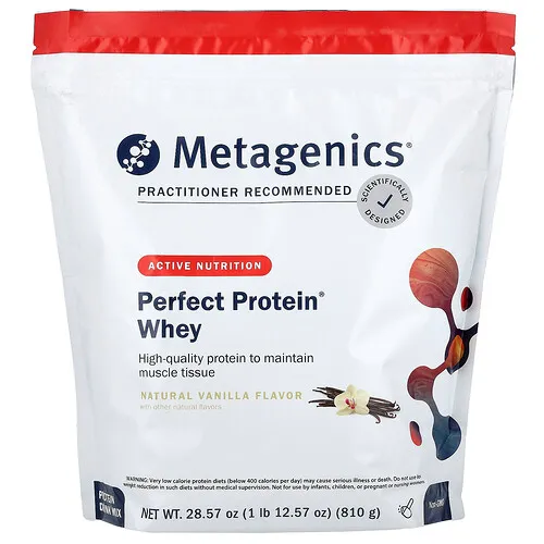 Metagenics, Suero de leche Perfect Protein®, Vainilla natural, 810 g (1 lb 12,57 oz)