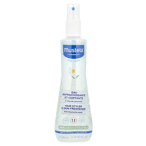 Mustela, Productos para el cuidado del cabello y la piel con agua de manzanilla para bebés, 200 ml (6,76 oz. líq.)
