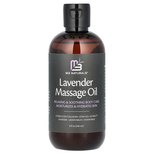 M3, Aceite de masaje de lavanda, 240 ml (8 oz. líq.)