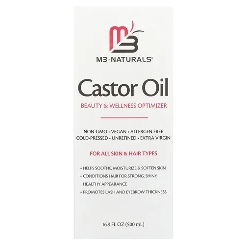 M3, Aceite de ricino, Para todo tipo de piel y cabello, 500 ml (16,9 oz. líq.)