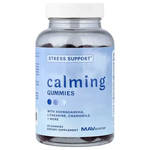 MAV Nutrition, Gomitas calmantes, Antiestrés, 60 gomitas