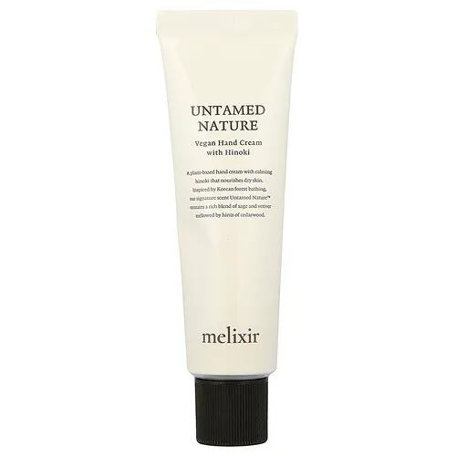 Melixir, Crema para manos vegana con hinoki, 50 ml (1,7 oz. líq.)