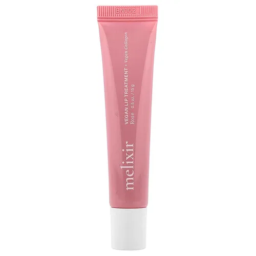 Melixir, Tratamiento labial vegano con colágeno vegano, 2 Rose, 15 g (0,5 oz)