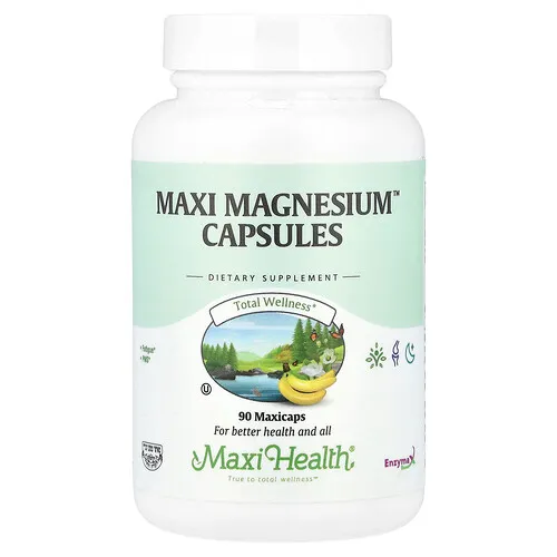 Maxi Health, Cápsulas Maxi Magnesium™, 90 MaxiCaps