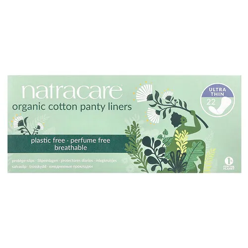 Natracare, Protectores diarios de algodón orgánico, Ultrafinos, 22 protectores