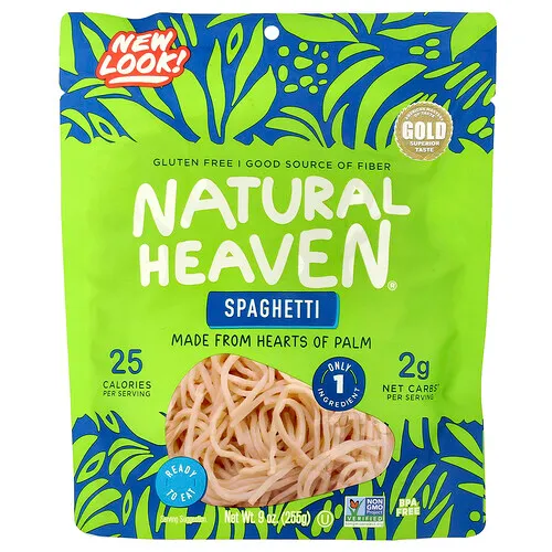 Natural Heaven, Palmitos, Espagueti, 255 g (9 oz)