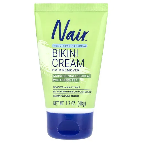 Nair, Crema depilatoria para la zona del bikini, Fórmula sensible, 48 g (1,7 oz)