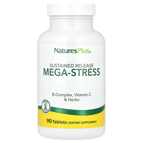 NaturesPlus, Mega-Stress de liberación prolongada, 90 comprimidos