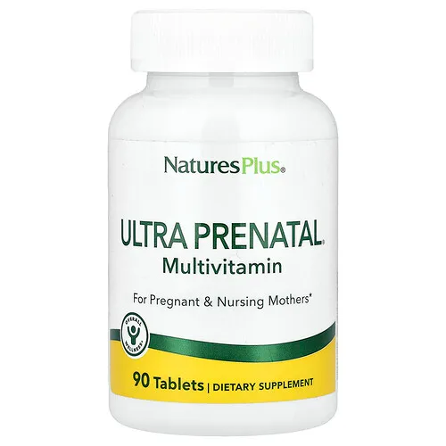 NaturesPlus, Ultra Prenatal®, Suplemento multivitamínico, 90 comprimidos