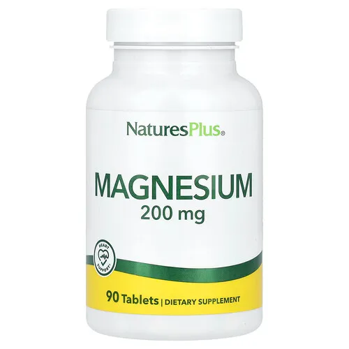 NaturesPlus, Magnesio, 200 mg, 90 comprimidos