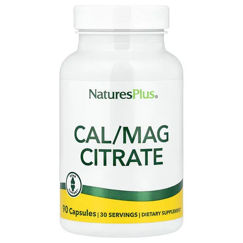 NaturesPlus, Citrato de calcio y magnesio, 90 cápsulas
