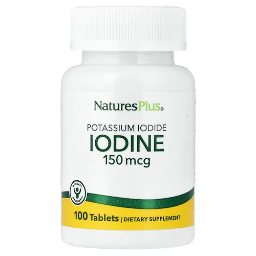 NaturesPlus, Yodo, 150 mcg, 100 comprimidos