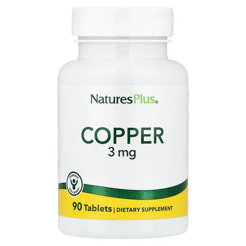 NaturesPlus, Cobre, 3 mg, 90 comprimidos
