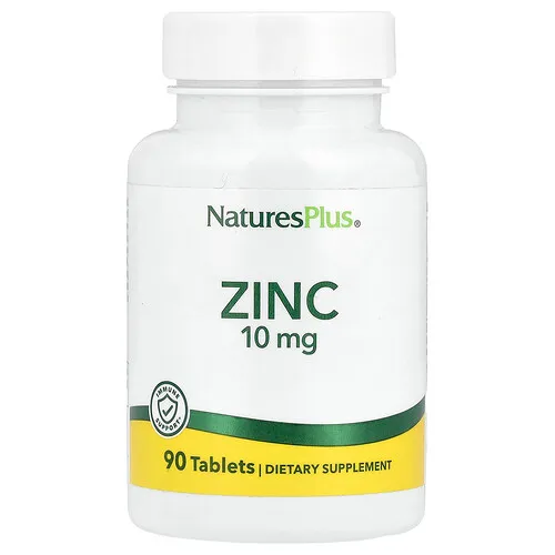 NaturesPlus, Cinc, 10 mg, 90 Tabletas