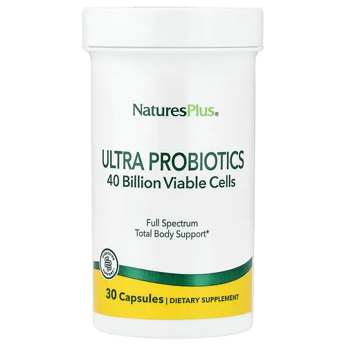 NaturesPlus, Ultraprobióticos, 30 cápsulas