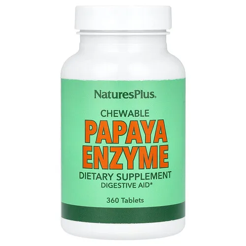 NaturesPlus, Suplemento Enzimas Papaya, 360 Tabletas Masticables