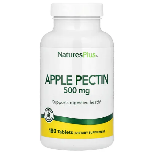 NaturesPlus, Pectina de Manzana, 500 mg, 180 Tabletas