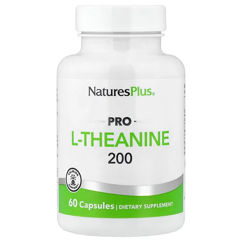 NaturesPlus, Pro L-teanina 200, 60 cápsulas (200 mg por cápsula)