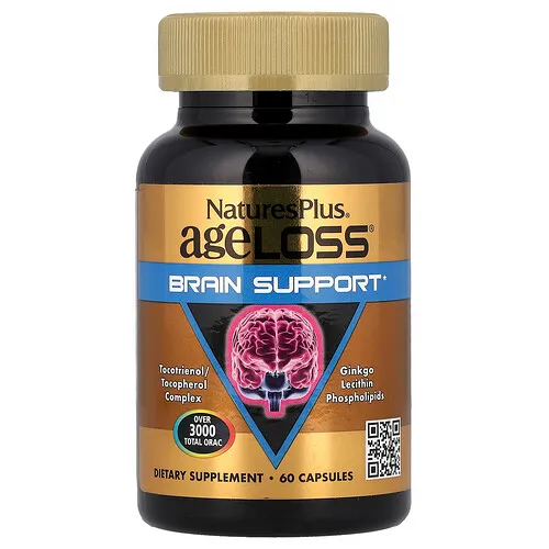 NaturesPlus, Refuerzo para el cerebro AgeLoss®, 60 cápsulas