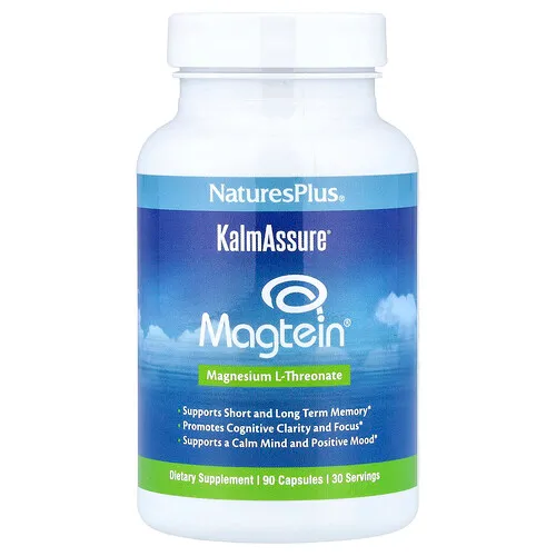 NaturesPlus, KalmAssure®, Magtein®, 90 cápsulas