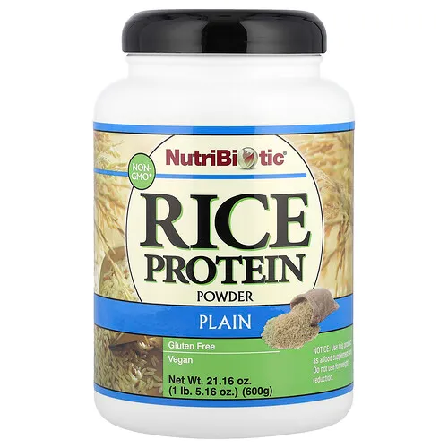 NutriBiotic, Proteína de arroz en polvo, Natural, 600 g (1 lb 5,16 oz)