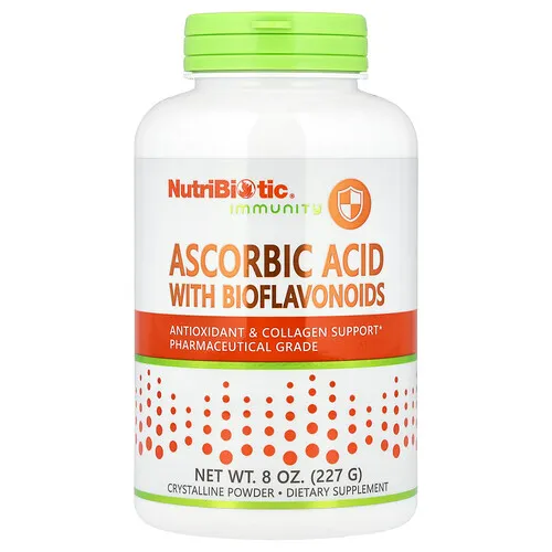 NutriBiotic, Immunity, Ácido ascórbico con bioflavonoides, Polvo cristalino, 227 g (8 oz)