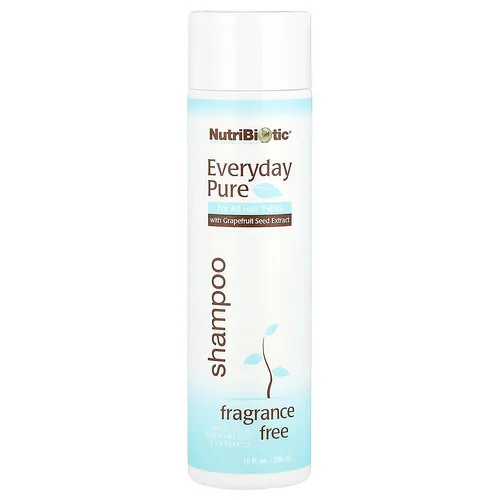 NutriBiotic, Champú Everyday Pure, Sin fragancia, 296 ml (10 oz. líq.)