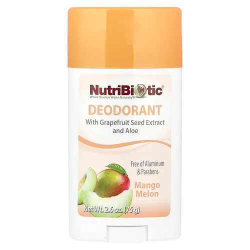 NutriBiotic, Desodorante, Mango y melón, 75 g (2,6 oz)