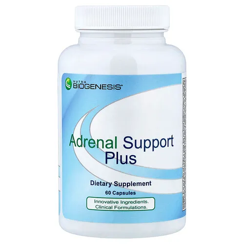 Nutra BioGenesis, Suprarrenal Support Plus`` 60 cápsulas