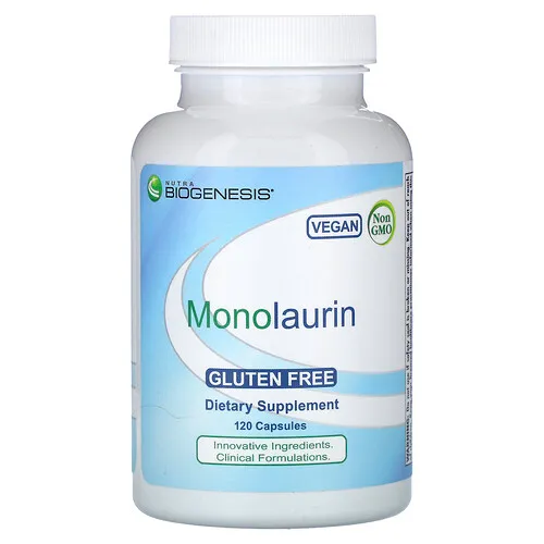 Nutra BioGenesis, Monolaurina, 120 cápsulas (500 mg por cápsula)