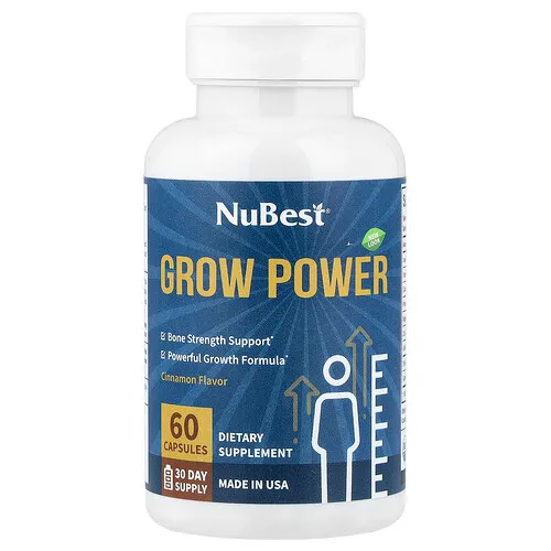 NuBest, Suplemento para potenciar el crecimiento, Canela, 60 cápsulas