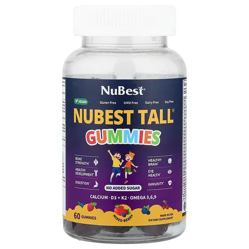 NuBest, Gomitas Nubest Tall®, Bayas mixtas, 60 gomitas