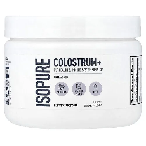 Isopure, Colostrum+, Sin sabor, 150 g (5,29 oz)