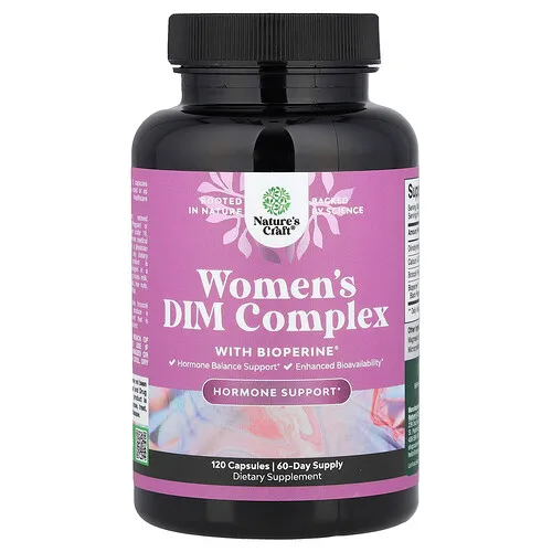 Nature's Craft, Complejo DIM para mujeres con BioPerine®, 120 cápsulas