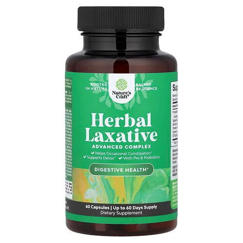 Nature's Craft, Laxante herbal, 60 cápsulas