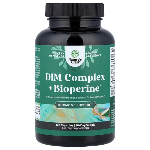 Nature's Craft, Complejo DIM más BioPerine®, 120 cápsulas