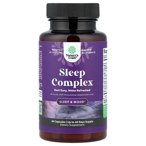 Nature's Craft, Complejo para dormir, 60 cápsulas