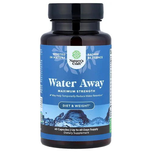 Nature's Craft, Elimina el agua, Concentración máxima, 60 cápsulas