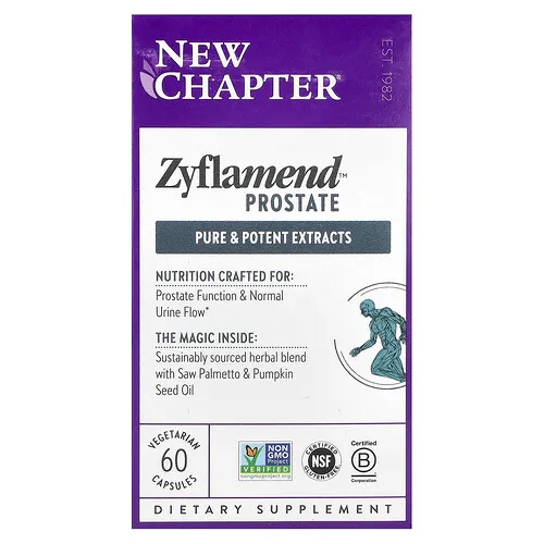 New Chapter, Suplemento para la próstata Zyflamend, 60 cápsulas vegetales