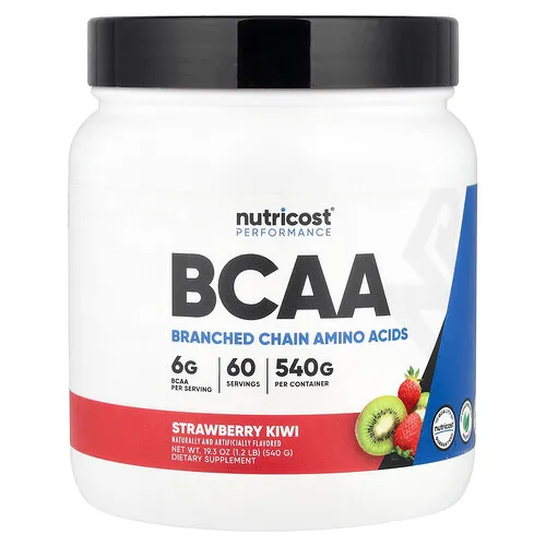 Nutricost, Performance, BCAA, Fresa y kiwi`` 540 g (1,2 lb)