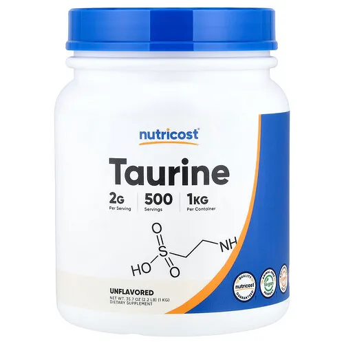 Nutricost, Taurina, Sin sabor, 1 kg (35,7 oz)